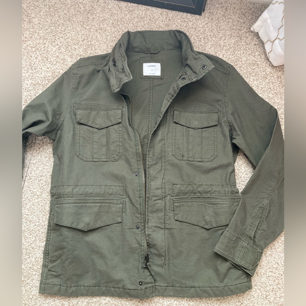 Men’s Military Green Lightweight Jacket Medium